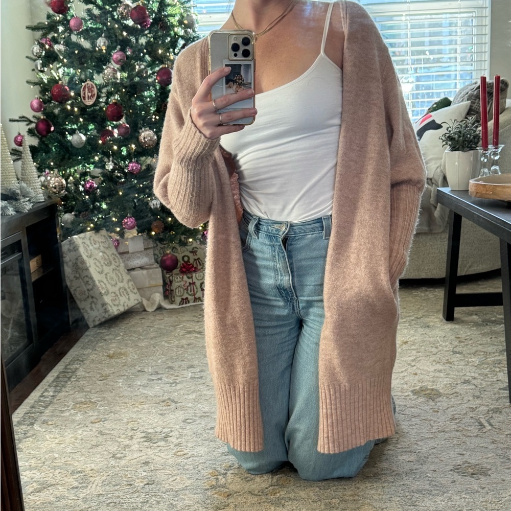 Topshop Soft Pink Cardigan